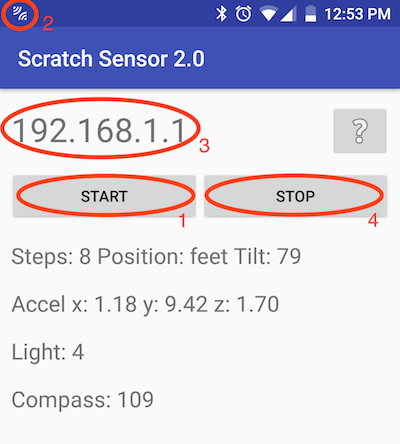 Scratch Sensor App